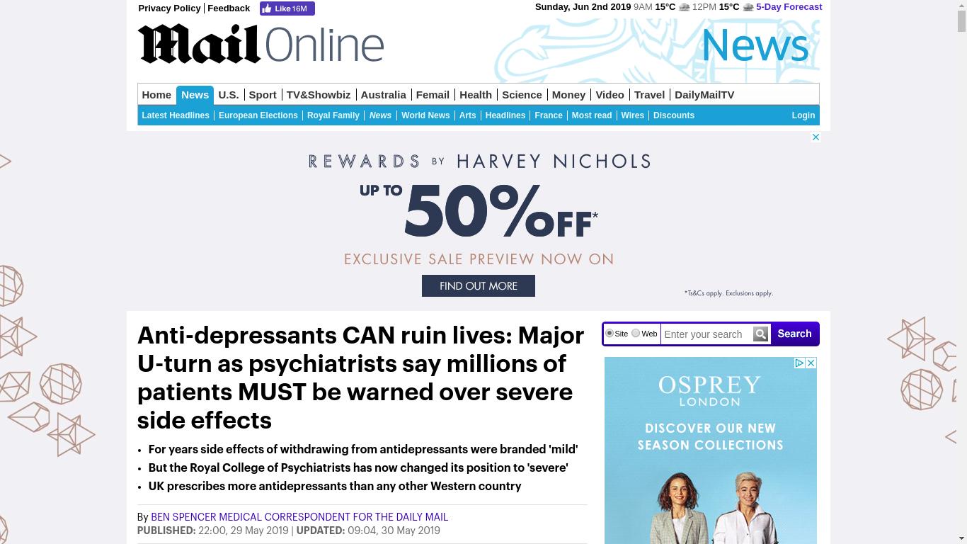 Royal College of Psychiatrists Admit That Psychiatric Drugs Ruin Life’s