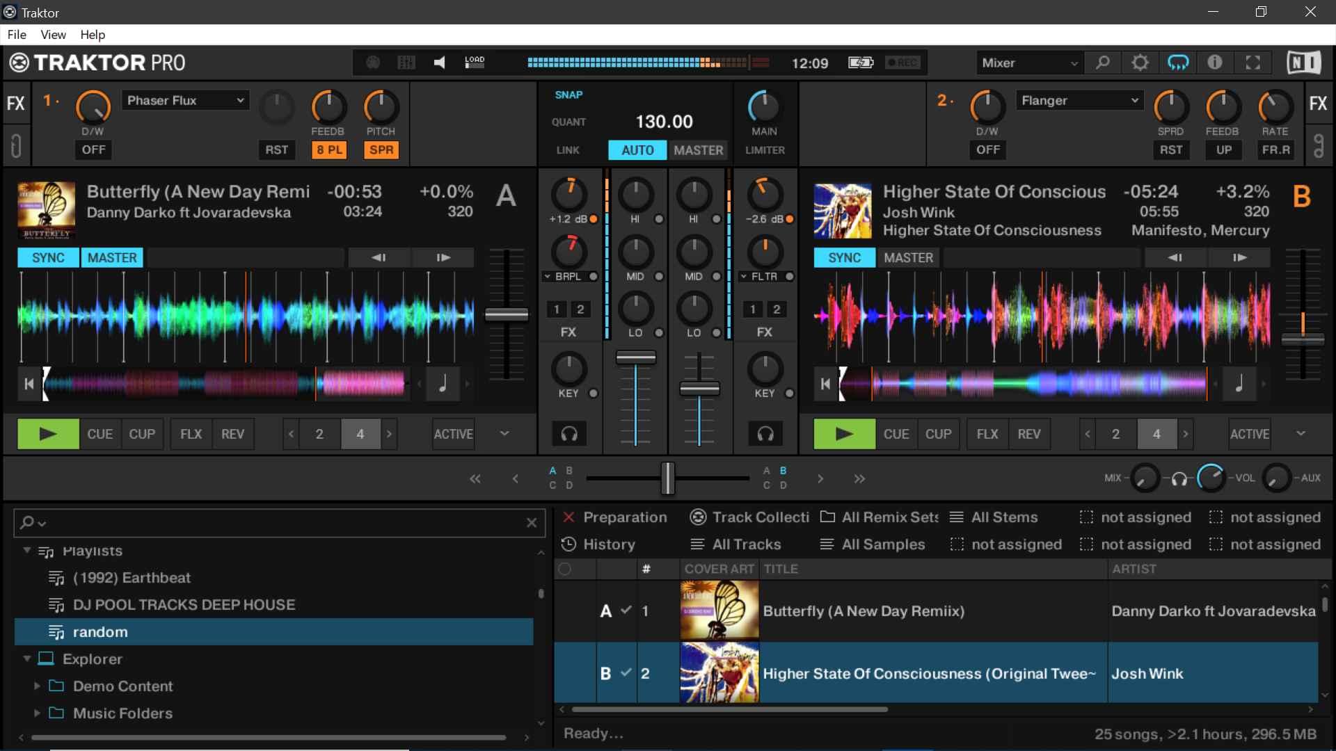 The use of Cruise Control in Traktor Pro 3 for research (with auto sync)