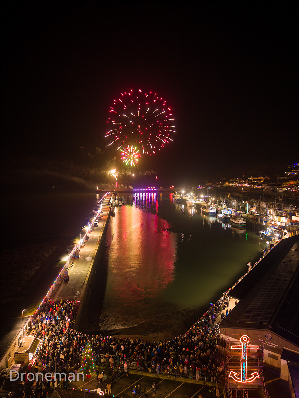 Newlyn Christmas Fireworks 2025
